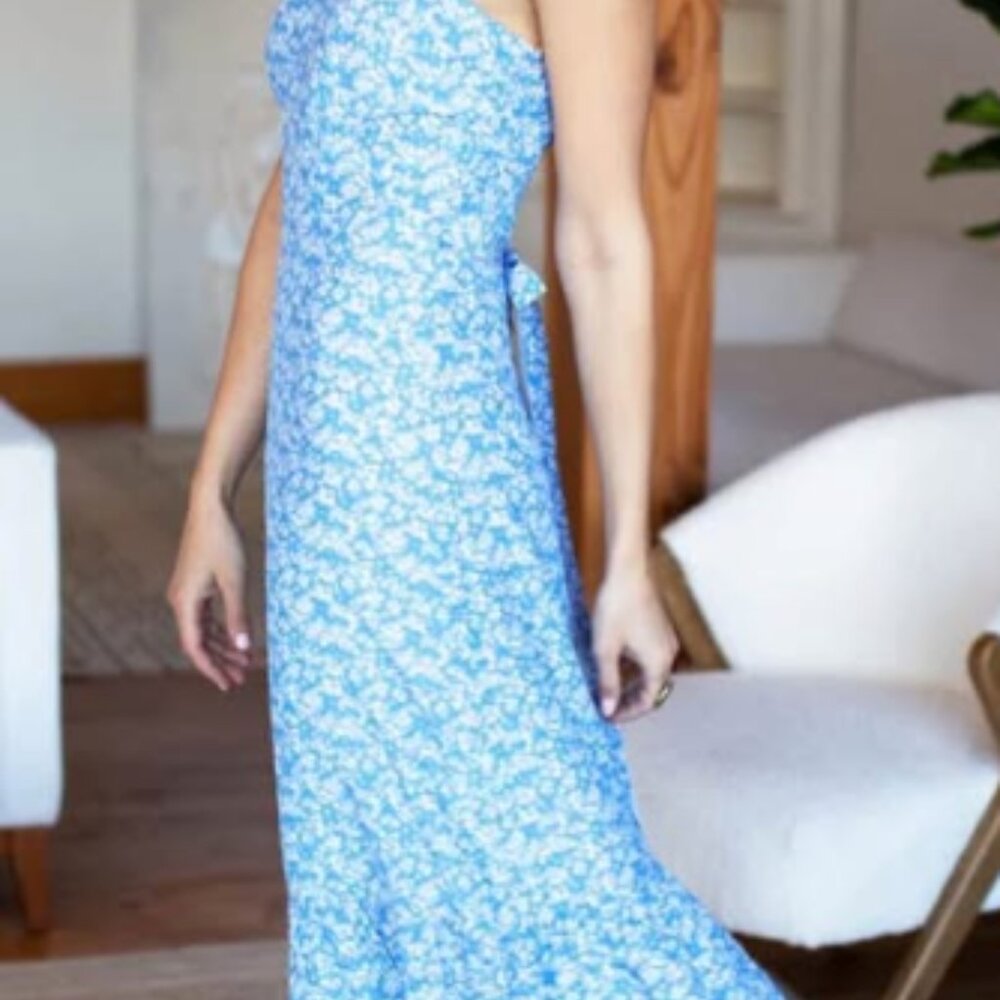 Emerson Fry CHARLOTTE DRESS - VINTAGE FLOWERS BLUE (medium)